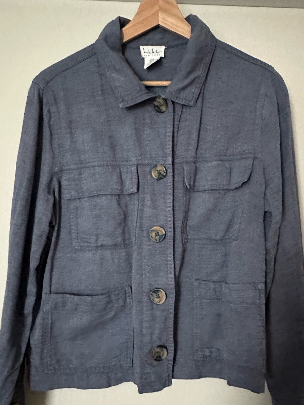 Nicole Miller Utility Linen Jacket